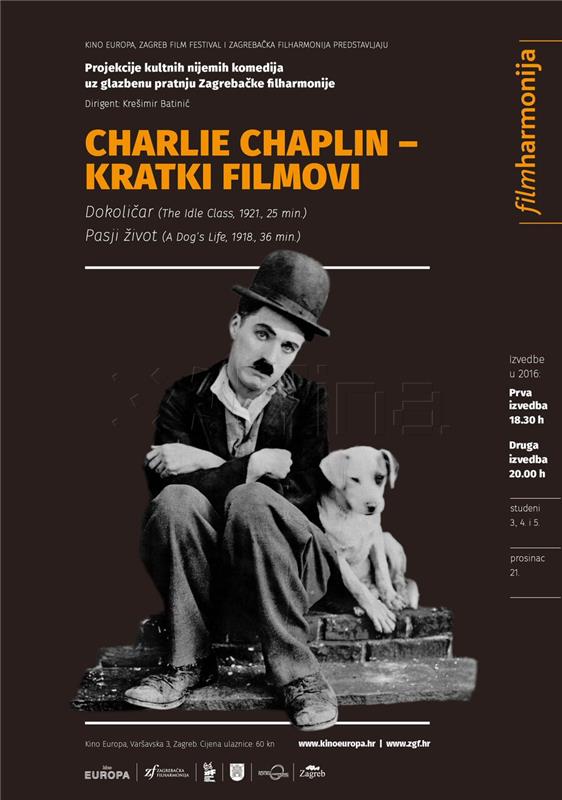 Charlie Chaplin otvara novu sezonu "Fil(m)harmonije" u kinu Europa