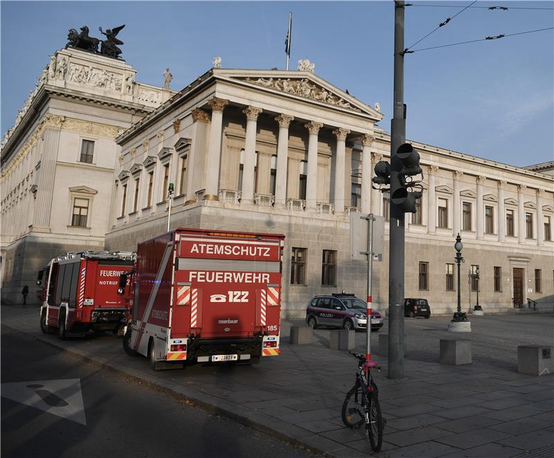 AUSTRIA PARLIAMENT FIRE