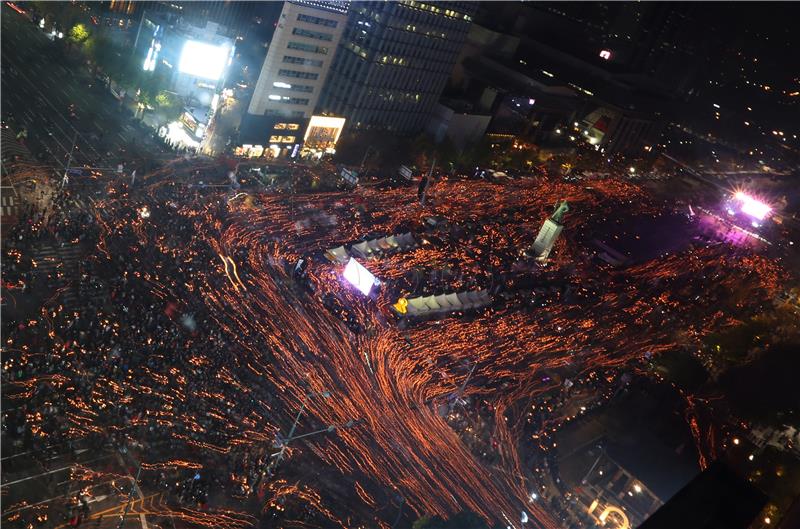 SOUTH KOREA PROTEST AGAINST PRESIDENT