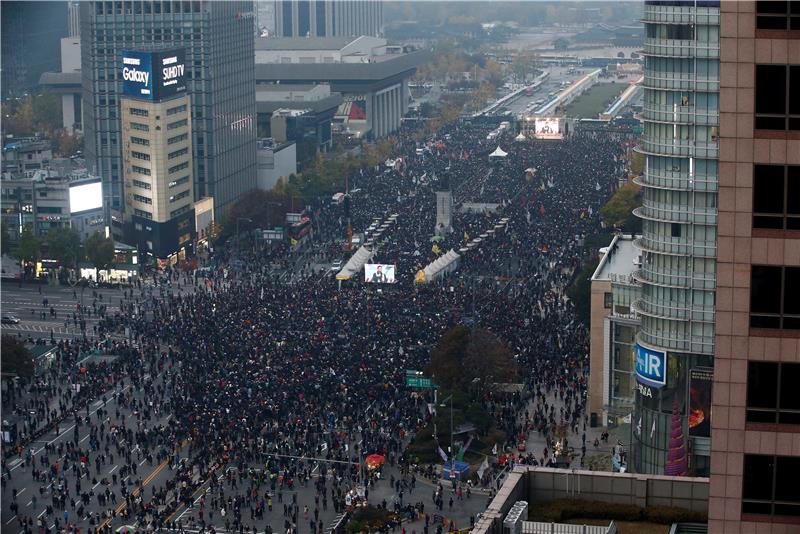 SOUTH KOREA PROTEST AGAINST PRESIDENT