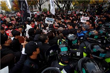 SOUTH KOREA PROTEST AGAINST PRESIDENT