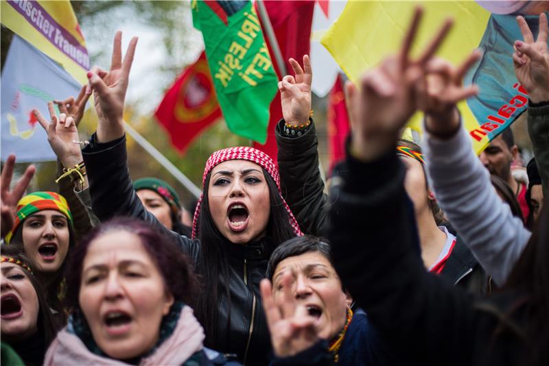 GERMANY PROTEST TURKEY KURDS