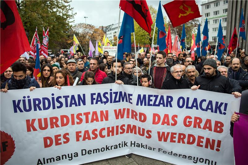 GERMANY PROTEST TURKEY KURDS