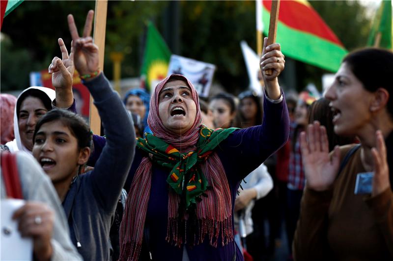 GREECE KURDS PROTEST