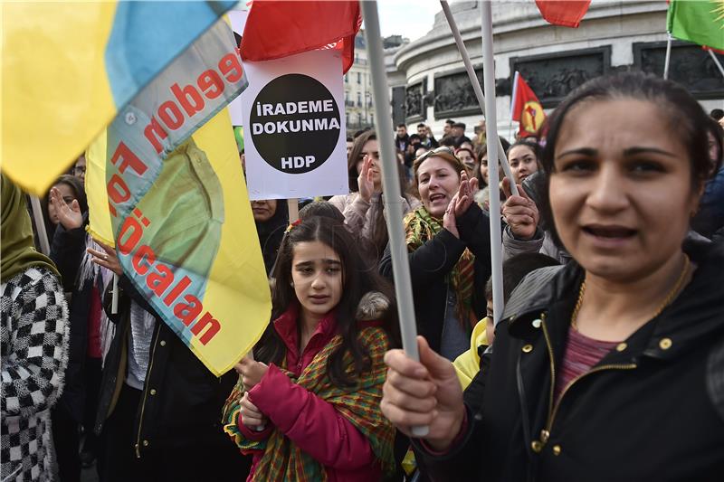 FRANCE KURDS PROTEST