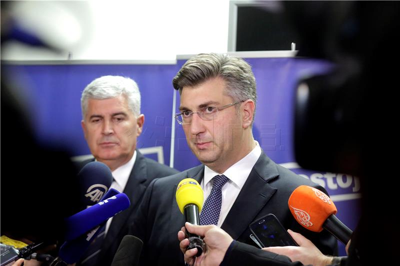 HDZ: Plenković i Čović dali izjave za medije