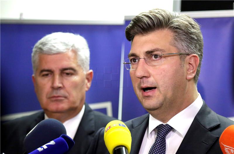 HDZ: Plenković i Čović dali izjave za medije