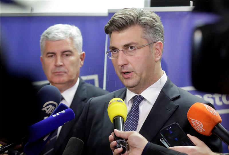 HDZ: Plenković i Čović dali izjave za medije