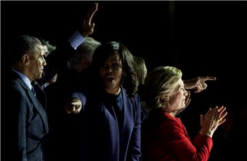 USA ELECTIONS PHILADELPHIA CLINTON OBAMA RALLY