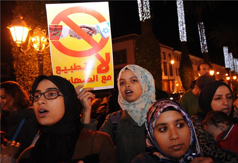 MOROCCO ISRAEL COP22 PROTEST