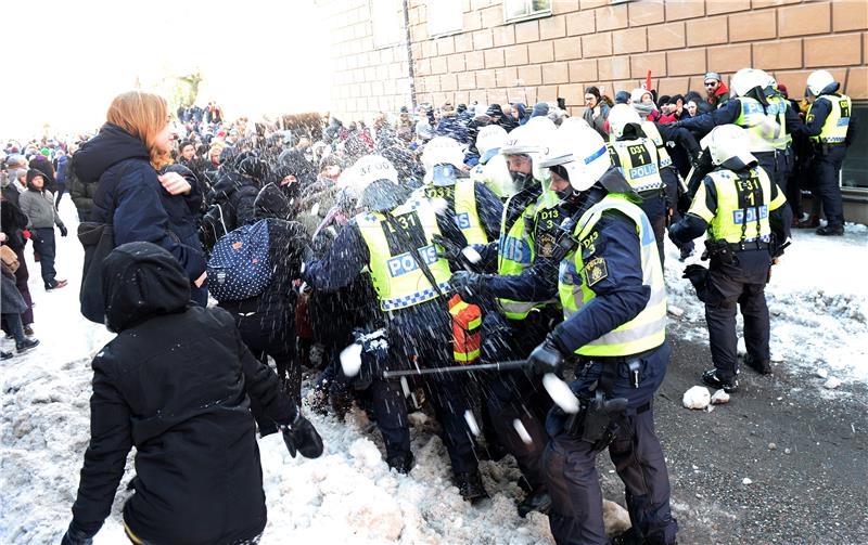 SWEDEN NORDIC RESISTANCE MOVEMENT DEMONSTRATION