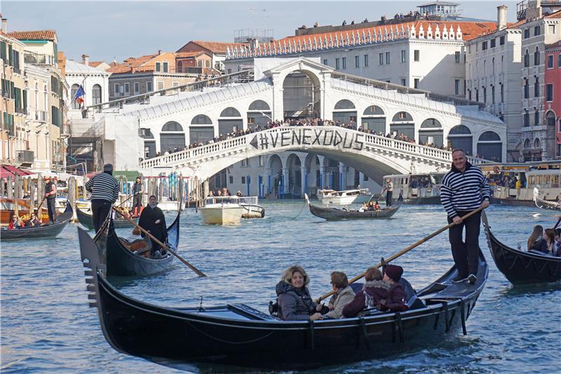 ITALY VENICE PROTEST AGAINST TOURISTS