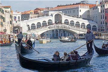 ITALY VENICE PROTEST AGAINST TOURISTS