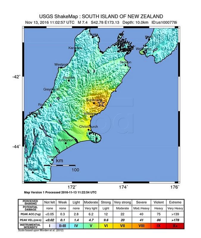 Novi Zeland: Stanovnici se sklanjaju na sigurno pred cunamijem 