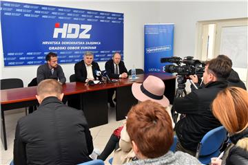 Konferencija za medije gradskog odbora vukovarskog HDZ-a