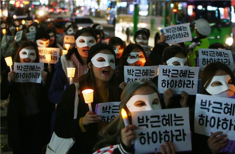 SOUTH KOREA PROTEST AGAINST PRESIDENT