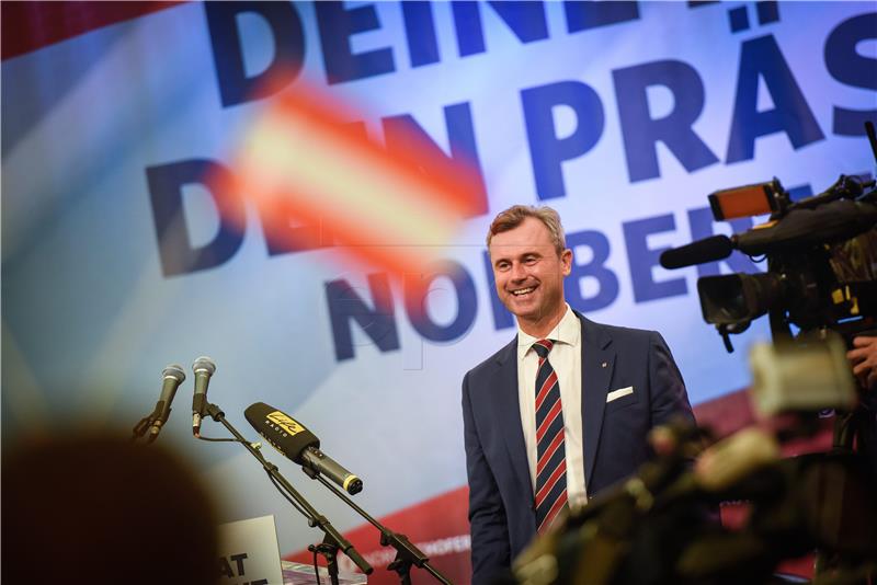 Austrija: kandidat krajnje desnice ohrabren Trumpovom pobjedom 