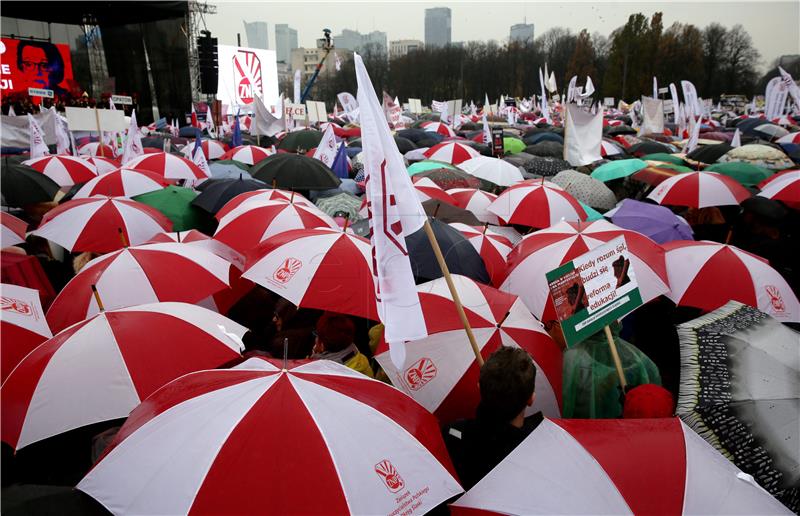 POLAND TEACHERS PROTEST