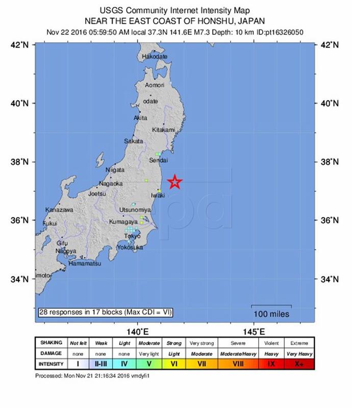 Potres jakosti 7,3 pogodio Japan, stanovnici Fukushime pozvani da bježe