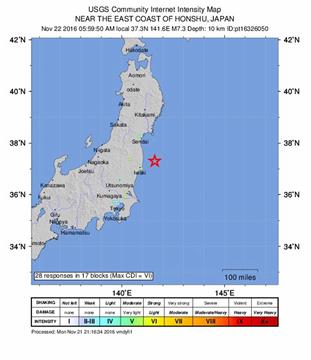 Potres jakosti 7,3 pogodio Japan, stanovnici Fukushime pozvani da bježe