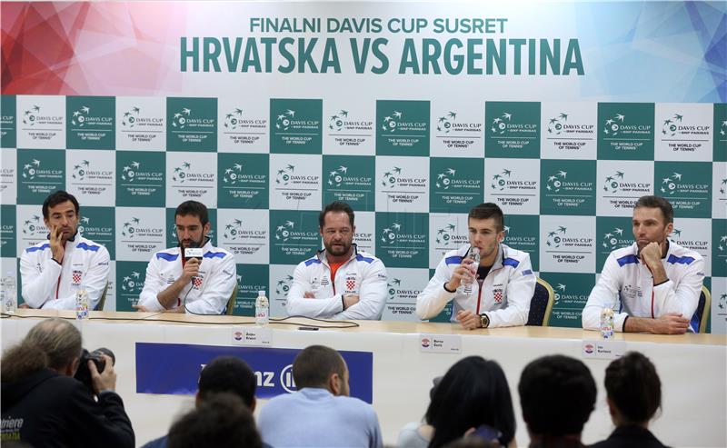 Konferencija za medije hrvatske Davis Cup reprezentacije