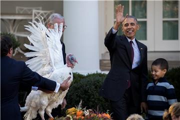 USA OBAMA THANKSGIVING TURKEY