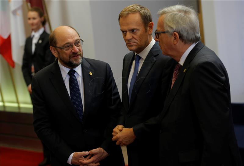 BELGIUM EU COUNCIL SCHULZ