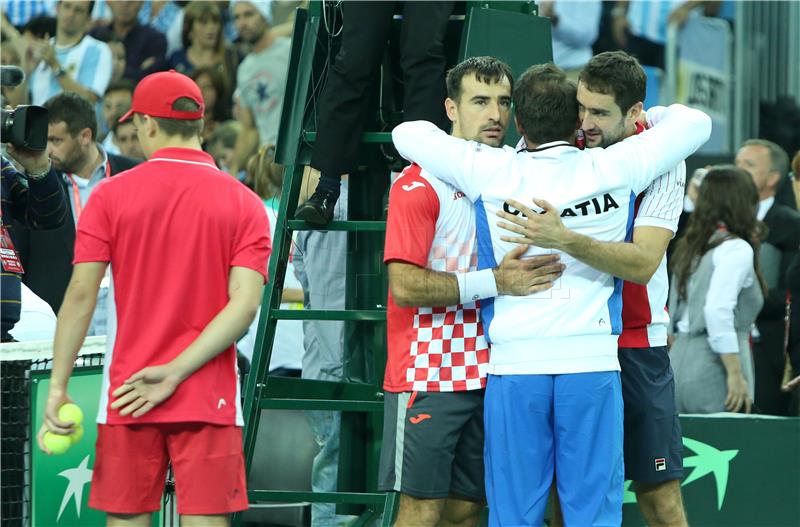 Finale Davis Cupa, parovi: Čilić / Dodig - del Potro / Mayer