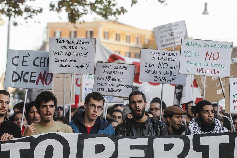 ITALY REFERENDUM PROTEST