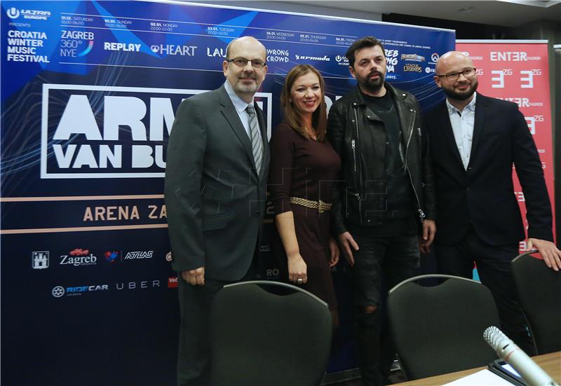 Croatia Winter Music Festival in Zagreb's Arena during New Year holidays