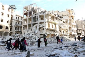 SYRIA ALEPPO CONFLICT DISPLACED PEOPLE