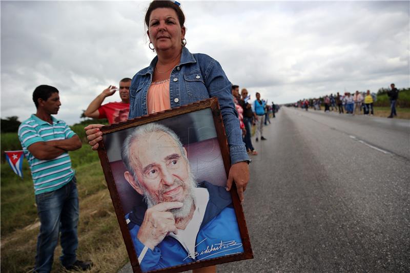 CUBA PEOPLE FIDEL CASTRO FUNERAL