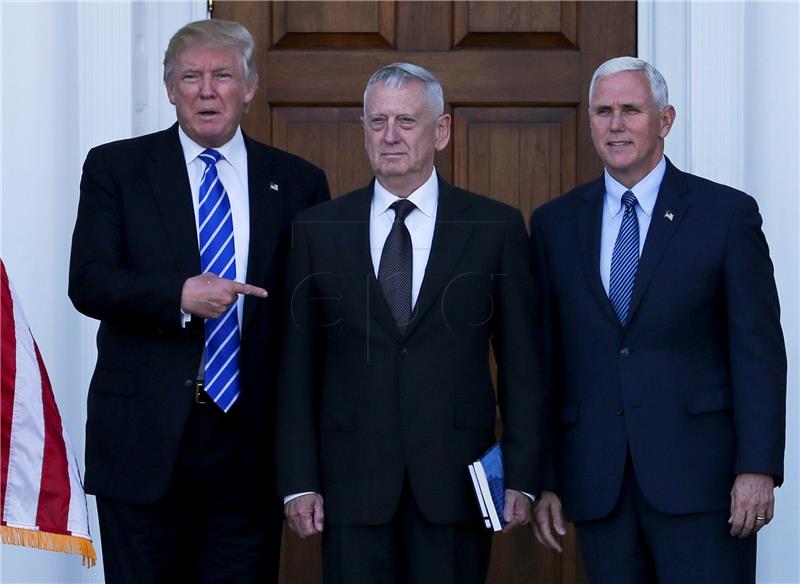 FILE USA TRUMP DEFENSE SECRETARY APPOINTMENT