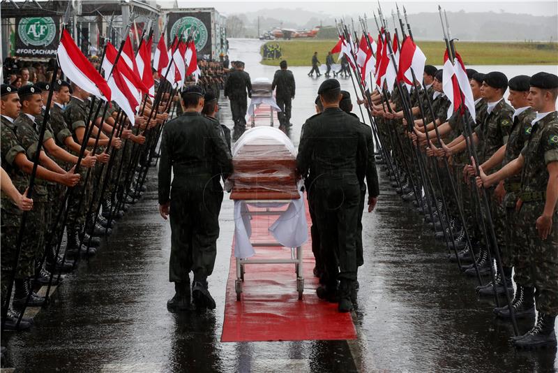 BRAZIL COLOMBIA PLANE CRASH VICTIMS FUNERAL