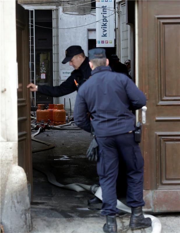 Zagreb: Eksplozija i požar u Praškoj ulici, policija još utvrđuje okolnosti