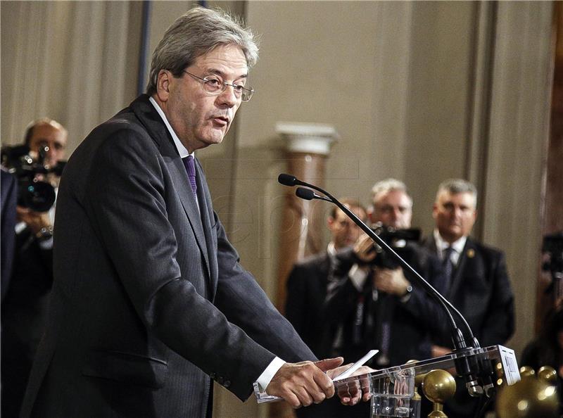 ITALY GOVERNMENT GENTILONI