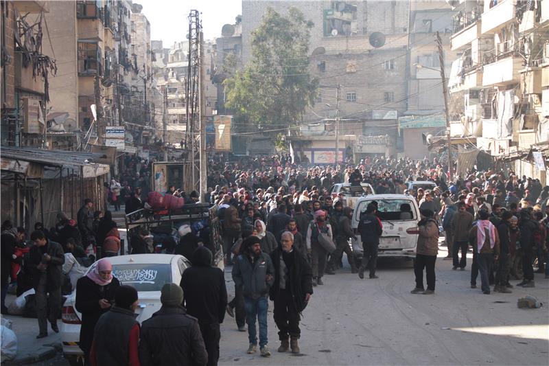 SYRIA ALEPPO EVACUATION