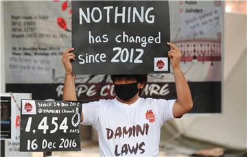 INDIA DELHI GANG RAPE ANNVERSARY