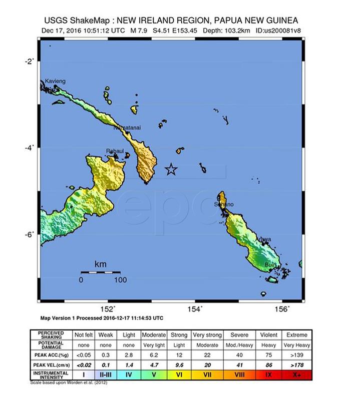 PAPUA NEW GUINEA EARTHQUAKE