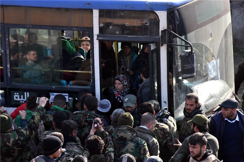 SYRIA UNREST IDLIB EVACUATION