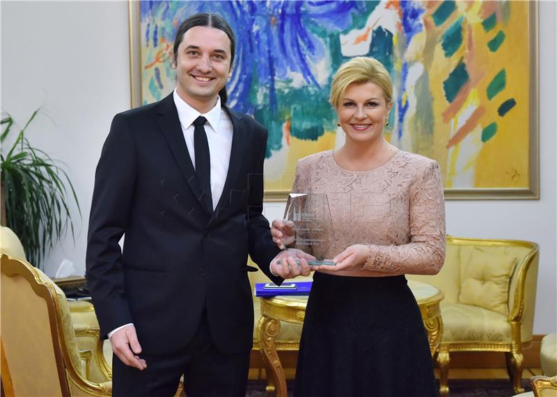 Croatian president receives prestigious award from European Business Angels Network