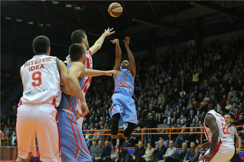 Košarkaška utakmica ABA lige između Cedevite i Crvene zvezde