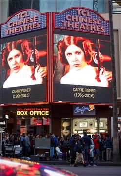 USA CARRIE FISHER OBITUARY