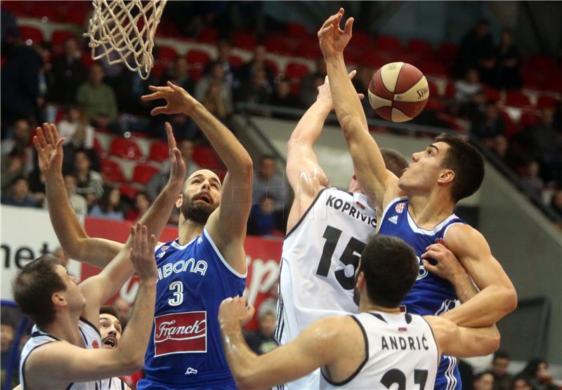 Utakmica 16. kola ABA lige Cibona - Partizan