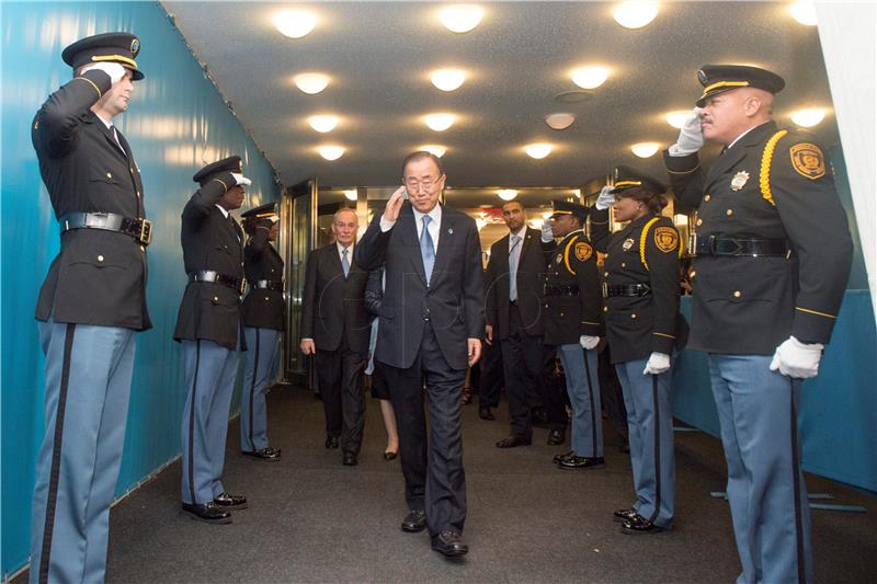 USA UN BAN KI-MOON FAREWELL