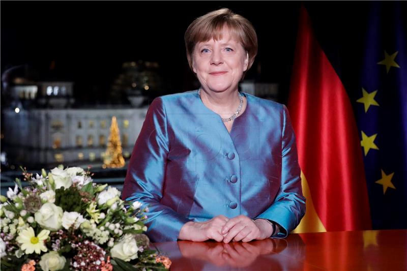 GERMANY MERKEL NEW YEARS SPEECH