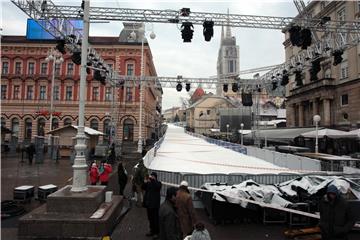 Snježna kraljica - Postavljena staza u središtu Zagreba