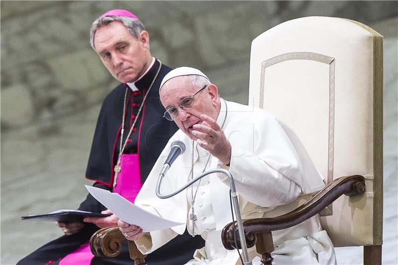 VATICAN POPE FRANCIS GENERAL AUDIENCE