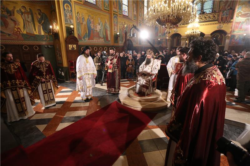  Božićna arhijerejska liturgija u hramu Preobraženja Gospodnjeg u Zagrebu