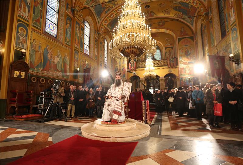  Božićna arhijerejska liturgija u hramu Preobraženja Gospodnjeg u Zagrebu